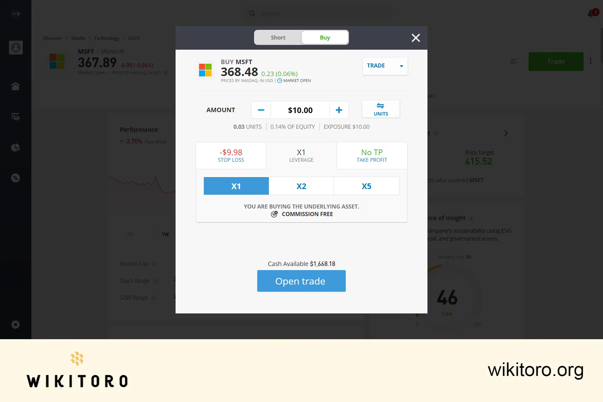 Kjøpe Microsoft-aksjer på eToro