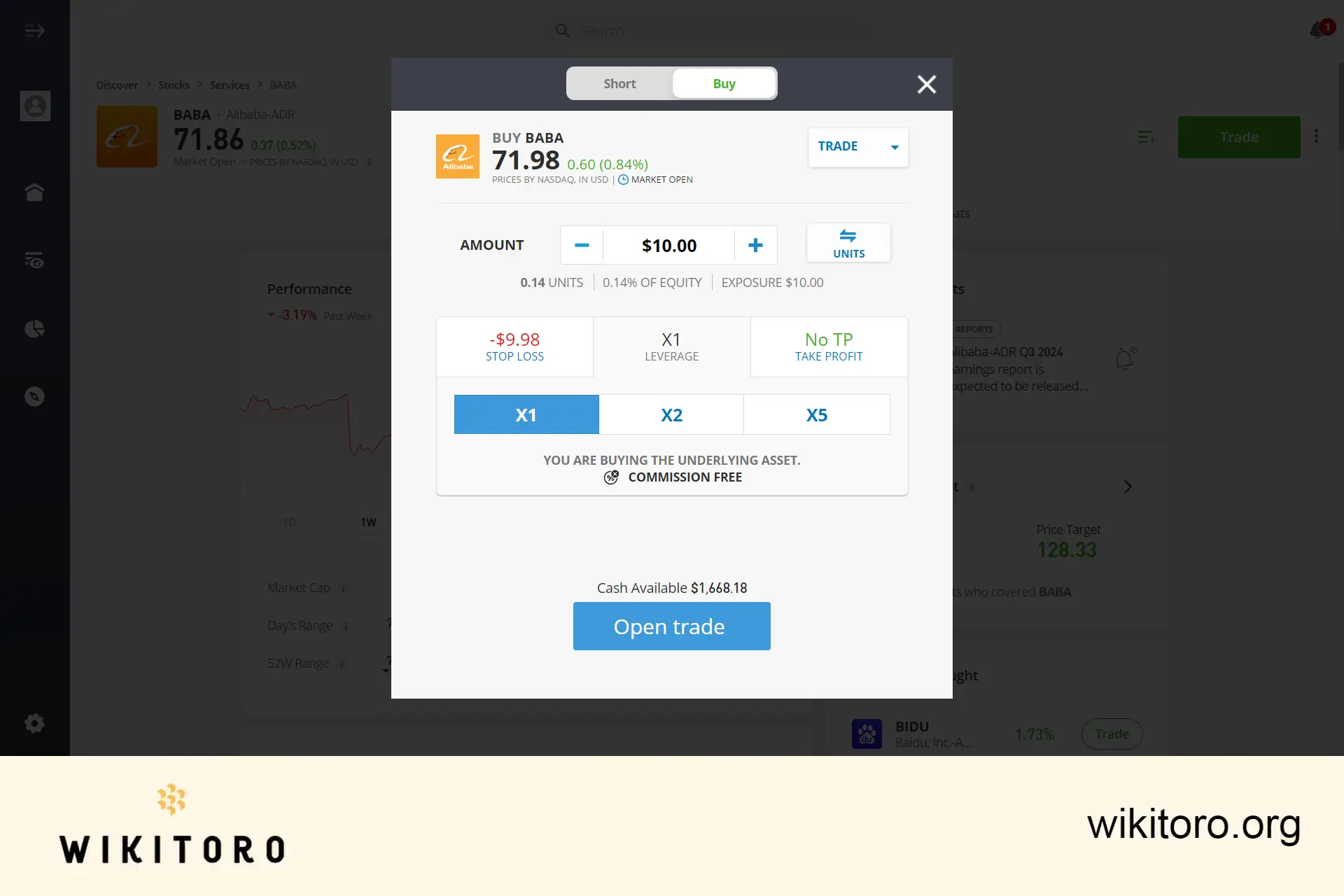 Kjøpe Alibaba-aksjer på eToro