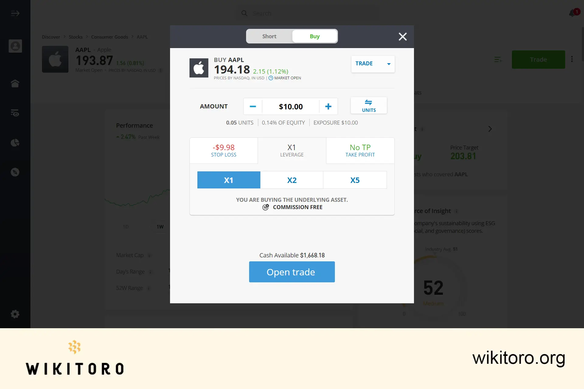Kjøpe Apple-aksjer på eToro